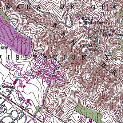Western Michigan University CA-San Francisco South: Authoritative US Topos 1980 digital map