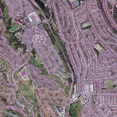 Western Michigan University CA-San Francisco South: GeoChange 1956-2012 digital map