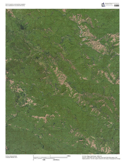Western Michigan University CA-Zeni Ridge: GeoChange 1985-2012 digital map