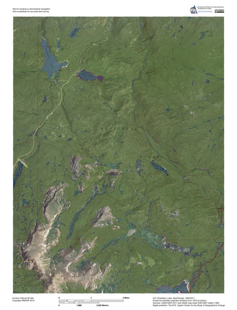 Western Michigan University CO-Chambers Lake: GeoChange 1958-2011 digital map