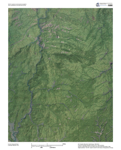 Western Michigan University CO-Hackett Mountain: GeoChange 1953-2012 digital map