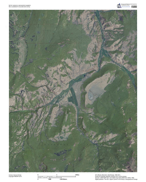 Western Michigan University CO-Mineral Mountain: GeoChange 1962-2011 digital map