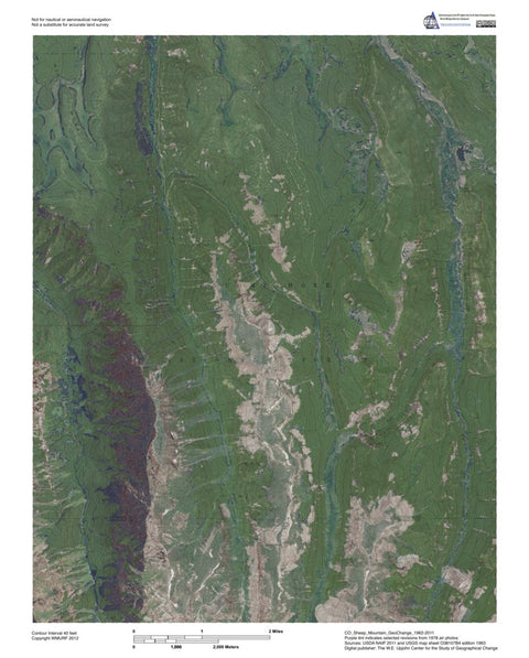 Western Michigan University CO-Sheep Mountain: GeoChange 1962-2011 digital map