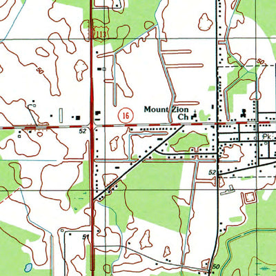 Western Michigan University DE-Ellendale: Authoritative US Topos 1992 digital map