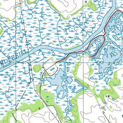Western Michigan University DE-Frederica: Authoritative US Topos 1993 digital map