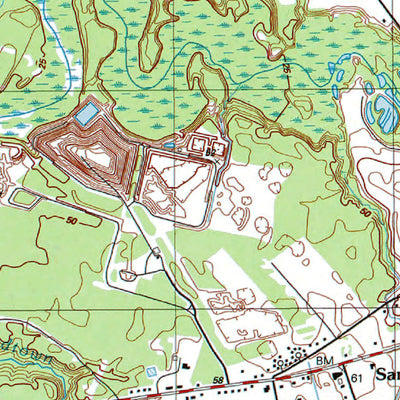 Western Michigan University DE-MD-Marydel: Authoritative US Topos 1993 digital map
