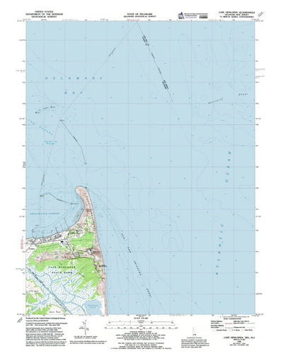 Western Michigan University DE-NJ-Cape Henlopen: Authoritative US Topos 1984 digital map