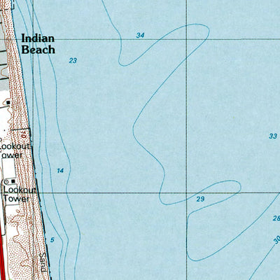 Western Michigan University DE-Rehoboth Beach: Authoritative US Topos 1984 digital map