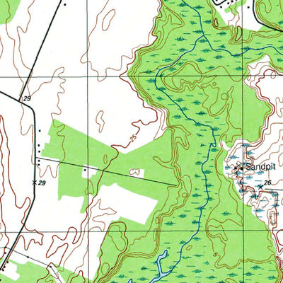 Western Michigan University DE-Seaford East: Authoritative US Topos 1992 digital map