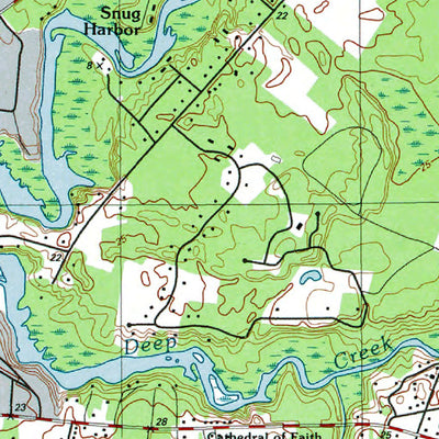 Western Michigan University DE-Seaford East: Authoritative US Topos 1992 digital map