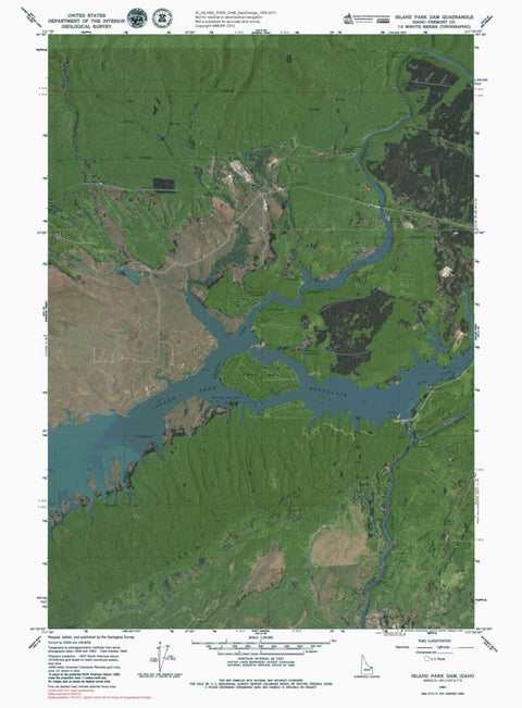 Western Michigan University ID-ISLAND PARK DAM: GeoChange 1959-2011 digital map