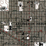 Western Michigan University IL-Arlington Heights: Authoritative US Topos 1993 digital map