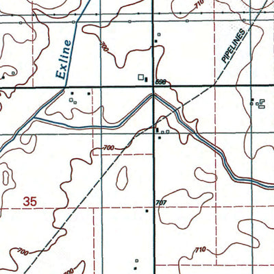 Western Michigan University IL-Beecher West: Authoritative US Topos 1990 digital map