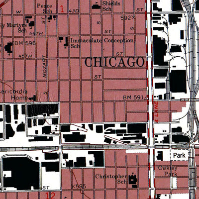 Western Michigan University IL-Englewood: Authoritative US Topos 1993 digital map
