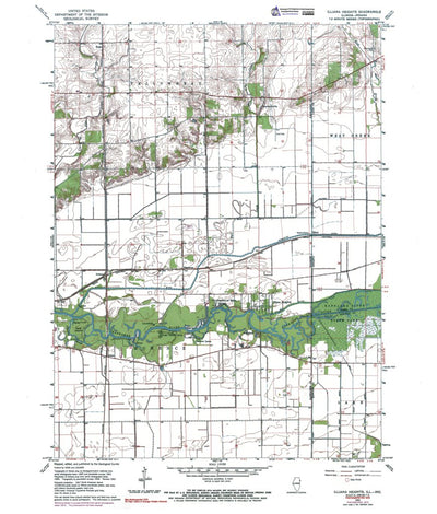 Western Michigan University IL-IN-Illiana Heights: Authoritative US Topos 1962 digital map