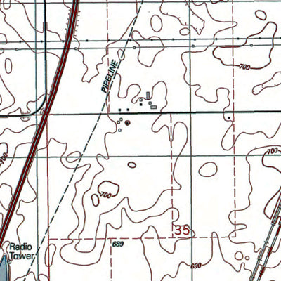 Western Michigan University IL-Peotone: Authoritative US Topos 1990 digital map