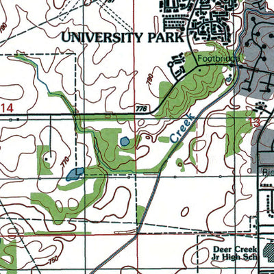 Western Michigan University IL-Steger: Authoritative US Topos 1990 digital map