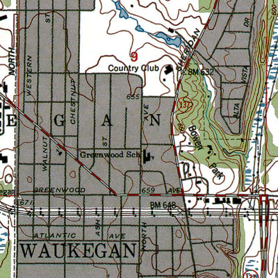 Western Michigan University IL-WI-Zion: Authoritative US Topos 1993 digital map