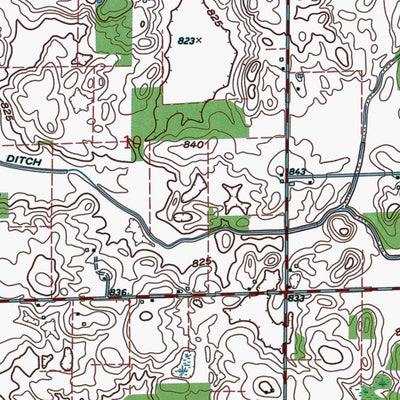 Western Michigan University IN-Akron: Authoritative US Topos 1962 digital map