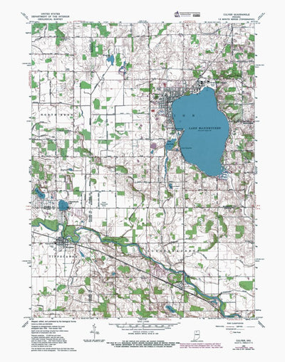 Western Michigan University IN-Culver: Authoritative US Topos 1962 digital map