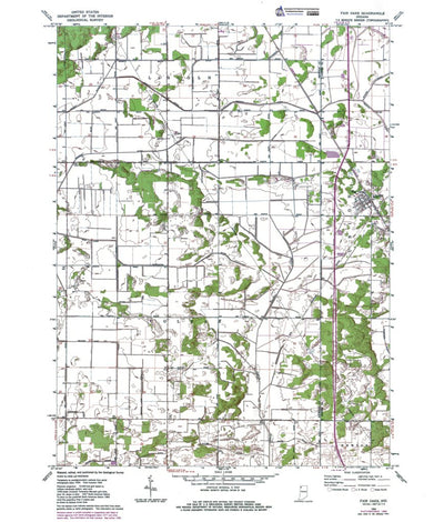 Western Michigan University IN-Fair Oaks: Authoritative US Topos 1962 digital map