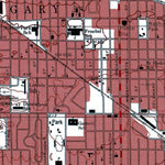 Western Michigan University IN-Gary: Authoritative US Topos 1991 digital map