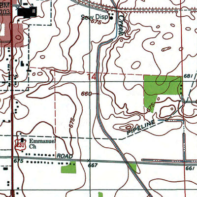 Western Michigan University IN-Hebron: Authoritative US Topos 1992 digital map