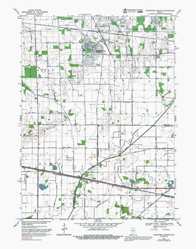 Western Michigan University IN-Kingsford Heights: Authoritative US Topos 1969 digital map