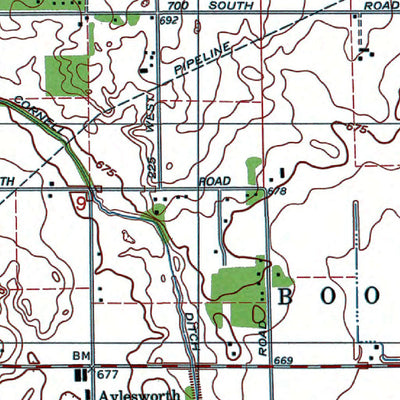 Western Michigan University IN-Kouts: Authoritative US Topos 1992 digital map