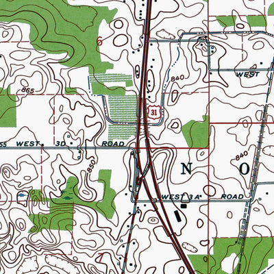 Western Michigan University IN-La Paz: Authoritative US Topos 1972 digital map
