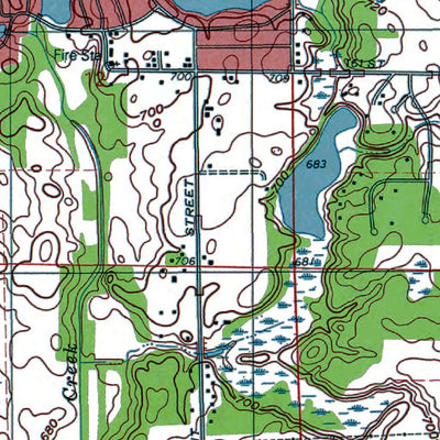 Western Michigan University IN-Lowell: Authoritative US Topos 1992 digital map
