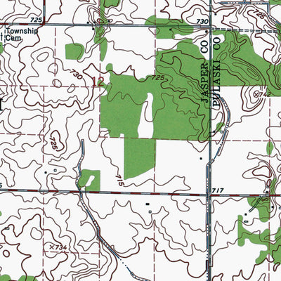 Western Michigan University IN-Medaryville: Authoritative US Topos 1962 digital map