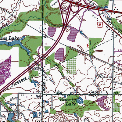 Western Michigan University IN-Michigan City East: Authoritative US Topos 1969 digital map