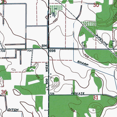 Western Michigan University IN-North Judson: Authoritative US Topos 1959 digital map