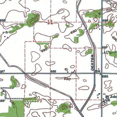 Western Michigan University IN-Parr: Authoritative US Topos 1962 digital map