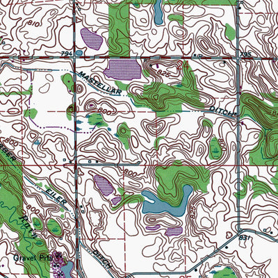 Western Michigan University IN-Rochester: Authoritative US Topos 1992 digital map