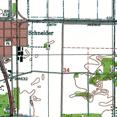 Western Michigan University IN-Schneider: Authoritative US Topos 1992 digital map