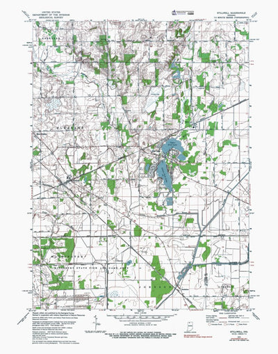 Western Michigan University IN-Stillwell: Authoritative US Topos 1974 digital map