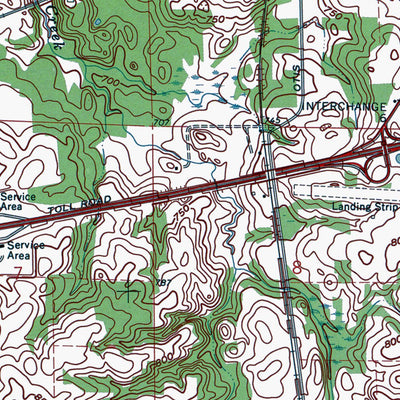 Western Michigan University IN-Westville: Authoritative US Topos 1969 digital map