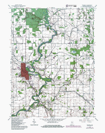 Western Michigan University IN-Winamac: Authoritative US Topos 1962 digital map