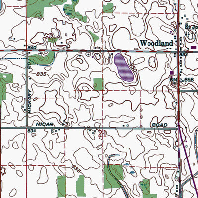 Western Michigan University IN-Wyatt: Authoritative US Topos 1992 digital map