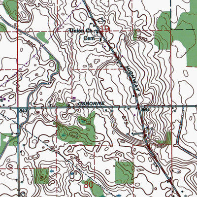Western Michigan University IN-Wyatt: Authoritative US Topos 1992 digital map