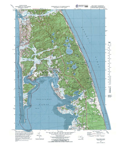 Western Michigan University MA-Wellfleet: Authoritative US Topos 1972 digital map