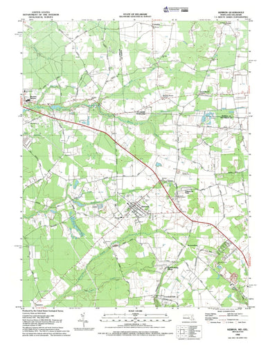Western Michigan University MD-DE-Hebron: Authoritative US Topos 1992 digital map