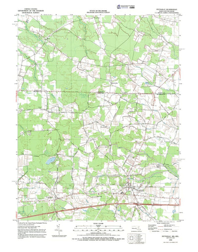 Western Michigan University MD-DE-Pittsville: Authoritative US Topos 1992 digital map