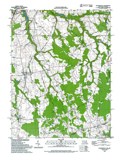Western Michigan University MD-DE-Sudlersville: Authoritative US Topos 1993 digital map