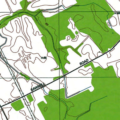 Western Michigan University MD-DE-Sudlersville: Authoritative US Topos 1993 digital map