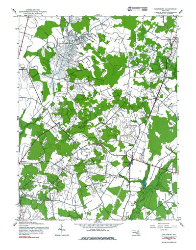 Western Michigan University MD-Goldsboro: Authoritative US Topos 1944 digital map
