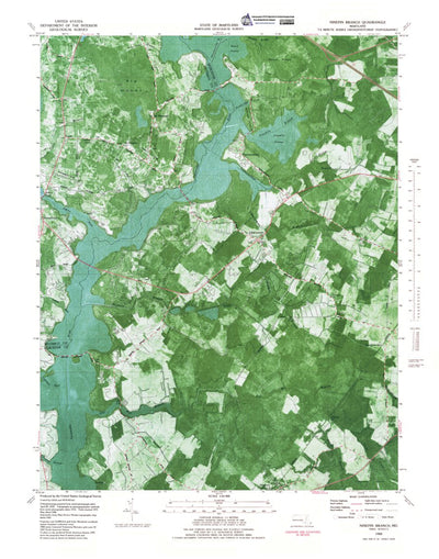 Western Michigan University MD-Ninepin Branch: Authoritative US Topos 1982 digital map