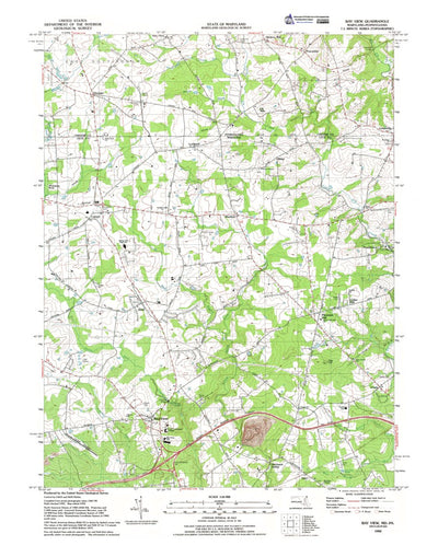 Western Michigan University MD-PA-Bay View: Authoritative US Topos 1992 digital map